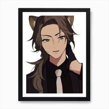 Anime 32 Kunstdruck gerahmt