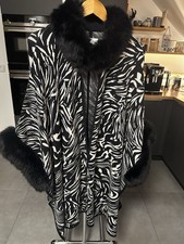 Joseph Ribkoff Poncho mit Kunstfell one Size neuwertig