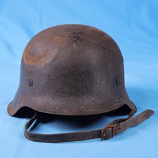 Wehrmacht Luftwaffe Stahlhelm M 42  Stempel KI 64 ...6 im Fundzustand