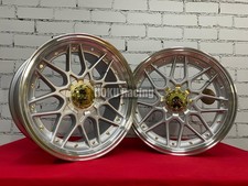 18 Zoll HAXER HX025 BBS RS 2 Style Felgen 8J+9J Silber für Mercedes 5x112