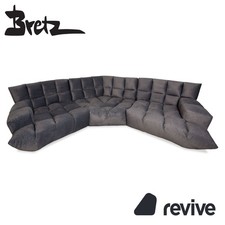 Bretz Cloud 7 Stoff Ecksofa Grau Metallic Neubezug Sofa Couch