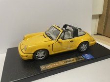 1:18 Anson Porsche 911 Carrera 2 Targa gelb mit Dach Metal Diecast Model mit OVP