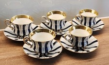 5er Set antike Meissener Tasse