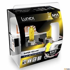 2x H11 Lunex SUPER YELLOW