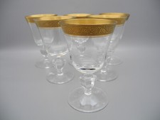 Theresienthal 6 Weingläser Marlowe Mintonborte Goldrand Mintonborde Ätzkante