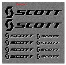 Scott Aufkleber Set 10 tlg. Sticker Fahrrad Rad Rahmen Frame Farbwahl Sc003
