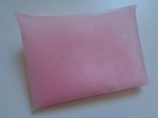 Stoffrest ORGANZA ° Dekostoff ° rosa ° Rest zum Nähen/Basteln ° 145 x 90 cm