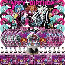 Monster High Kinder Geburtstag Partyzubehör Banner Ballons Teller Tischdecke