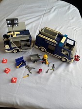 Playmobil THW LKW mit Anhänger 4082 ,  Blinklicht und Lichtgiraffe Funktionsfähi
