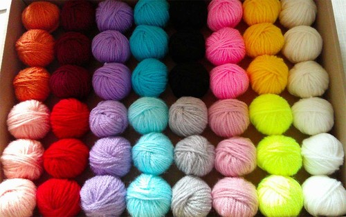 Woll paket mit knäuel - woll-paket, 48