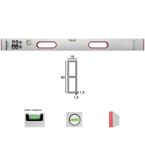 Richtlatte 150cm dewepro - richtlatte,
