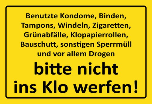 Blechschild 20x30 bitte nicht - 20x30,