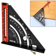 Anschlagwinkel Dreieckwinkel Zimmermannswinkel Alu Bau Messwinkel 185 mm Profi