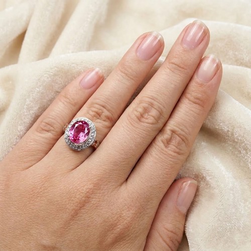 Edler rosa padparadscha saphir - rosa,