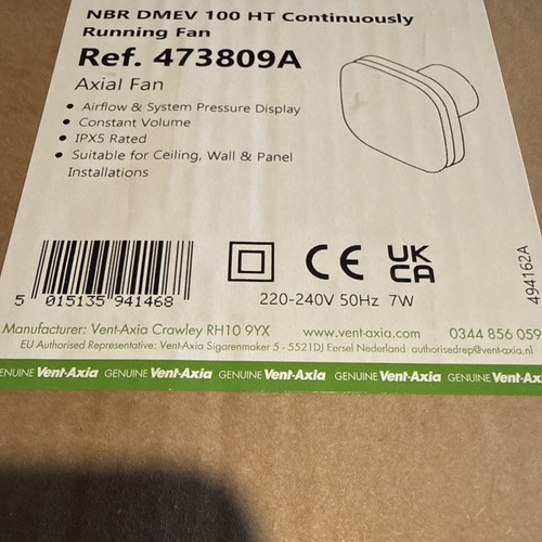 Vent axia 473809a - vent,