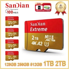 SanDian Extreme Micro SD Karte 1TB 512GB 256GB 128GB – TF Speicherkarte 100MB/s