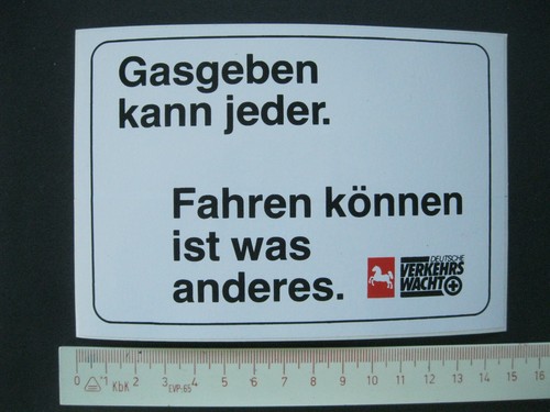 Gasgeben kann jeder deutsche - kann, jeder.