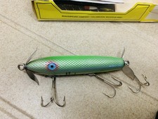 VINTAGE SHAKESPEARE HOLZ-WOBBLER NEU & ORIGINAL BOX no DAM Daiwa Blinker Spinner