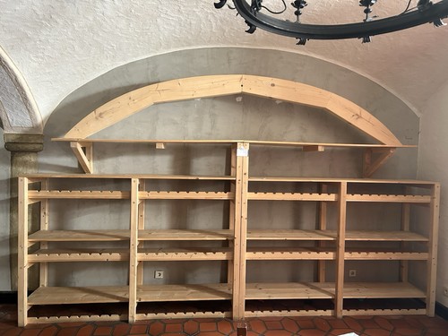 Regal wand holz massiv - holz,
