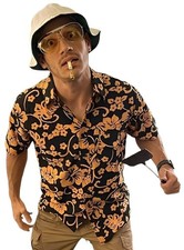 Fear and Loathing in Las Vegas FULL Kostüm Raoul Duke Hut Hemd Brillenhalter