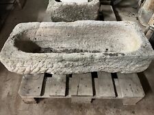 SANDSTEIN TROG ca. 1835 HANDBEHAUEN - 87x35x23 - HISTORISCHER FUTTERTROG - ANTIK