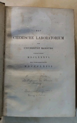 Kolbe chemisches laboratorium - kolbe:,