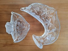 2x Walther Glas Schale Fisch /
