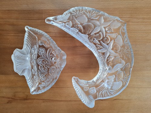 Walther glas schale fisch - 2x, /