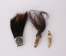 Alter Saubart Wildschweinbart mit Hülse + Anhänger 3 Teile