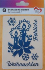 6 Stanzschablonen "Kerzengesteck 2" K.  Jittenmeier/ QVC