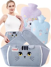 Wärmflasche mit Plüsch-Bezug