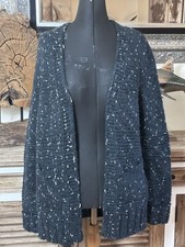 Hübsche Grobstrick Strickjacke von Better Rich Gr.M Petrolblau