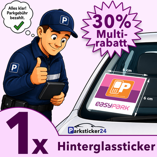 Easypark aufkleber vignette - aufkleber,