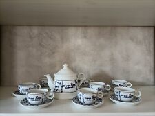 De geele Köm Service - Teekanne mit 8 Tassen & Untertassen 