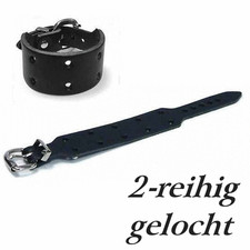 Armband gelocht (10) + Schnalle Lederriemen Lederarmband Leder Riemen Lederband