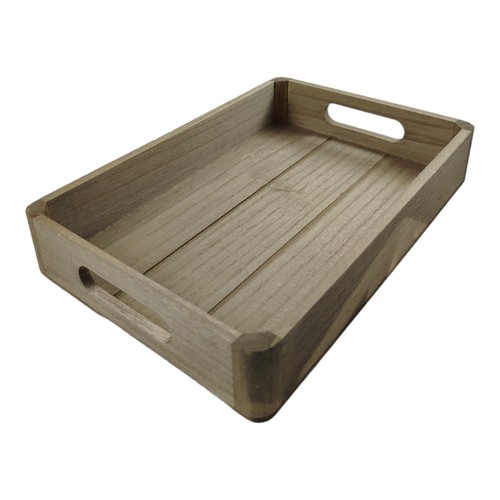 Serviertablett holzdeko - serviertablett,