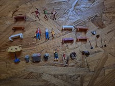 H0 Figuren Schwimmbad Blumenverkauf Gartengeräte Preiser Märklin 1:87