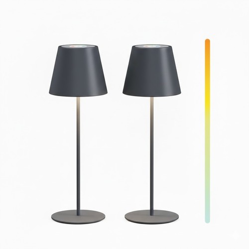 Led akku tischlampe metall - led,