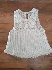 Zara strickoberteil creme - zara,