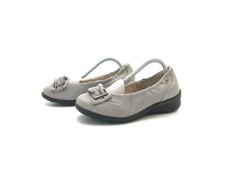 Fidelio Damen Halbschuhe Slipper Loafers Comfortschuh Grau Gr. 37,5 (UK 4,5)