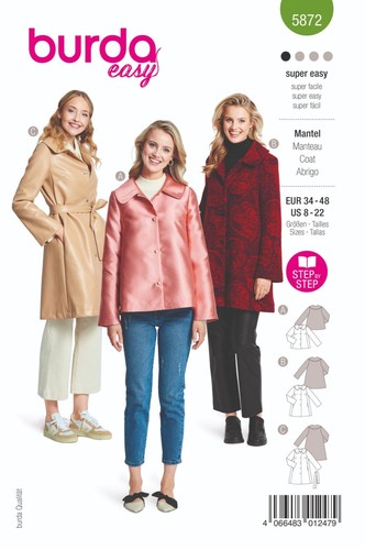 Burda style 5872 mantel - nr.,