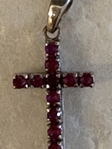 Weißgold 585 gestempelt kreuz - 585,