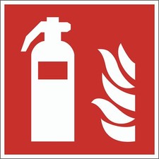 Feuerlöscher Schild Brandschutzzeichen nachleuchtend Piktogramm Symbol ASR ISO