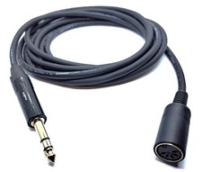 Audiokabel Adapterkabel DIN 5 pol. Kupplung- 6,35 Klinke Stereo vers. Längen