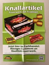 NICO Feuerwerk Plakat Vintage