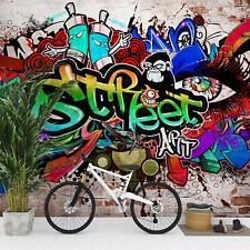 Fototapete Graffiti Streetart Wohnzimmer Schlafzimmer Bunt Vlies Tapete 9218a
