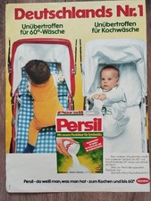 ORIG WERBUNG REKLAME 1974  PERSIL  Waschpulver  Deutschlands NR. 1
