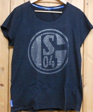 FC Schalke 04 Fanwear Damen Shirt Größe L Signet S04 Strass-Art Fan Nordkurve