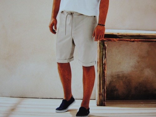 Herren leinenhose bermuda - leinenhose,