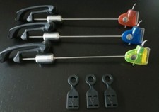 3 × Fox Euro Swinger in Rot, Gelb & Blau inkl. Swinger Tags Bissanzeiger Schleie